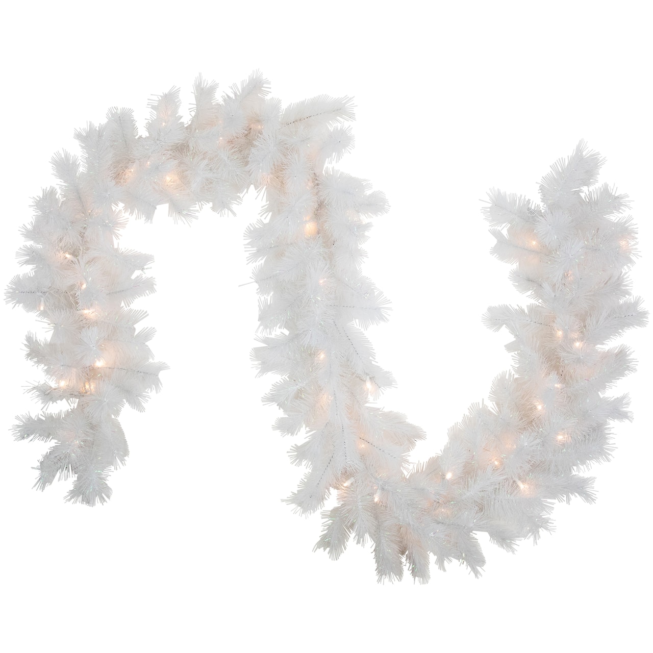 9ft. Warm White LED Artificial Christmas Alaskan Pine Garland